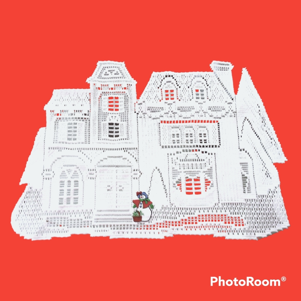 Heritage Place lace replacement placemat or holiday centerpiece.